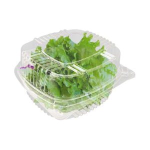 Caja pl&aacute;stica disponible de la comida de la cubierta para el empaquetado de la lechuga de la verdura de fruta