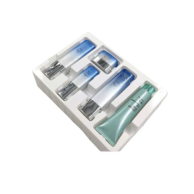 Plateaux blister cosm&eacute;tiques personnalis&eacute;s, soins de la peau, emballage blister transparent, vente en gros