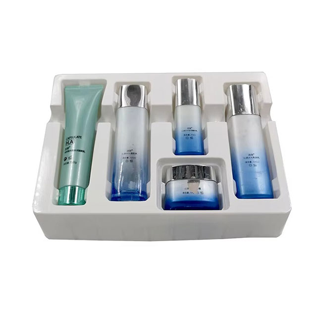 Plateaux blister cosm&eacute;tiques personnalis&eacute;s, soins de la peau, emballage blister transparent, vente en gros